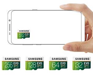 SAMSUNG EVO Select Micro SD Memory Card with Adapter, 512GB microSDXC UHS-I U3 100MB/s Full HD & 4K UHD for Photos, Videos, Music Storage, MB-ME512HA