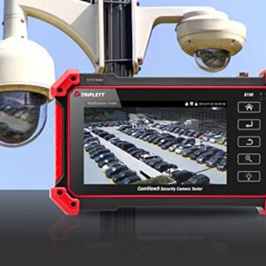 Triplett 8150 CamView IP Pro 5 CCTV Security Camera Tester with 5" Touchscreen - 4K / 1080P IP, Analog, TVI, CVI, AHD