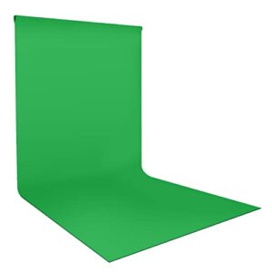 ls photography 10 x 20 feet green photography screen for chromakey, backdrop muslin background, premium higher density fabric than market standard, soft texture seamless, video streaming, lnapl20g