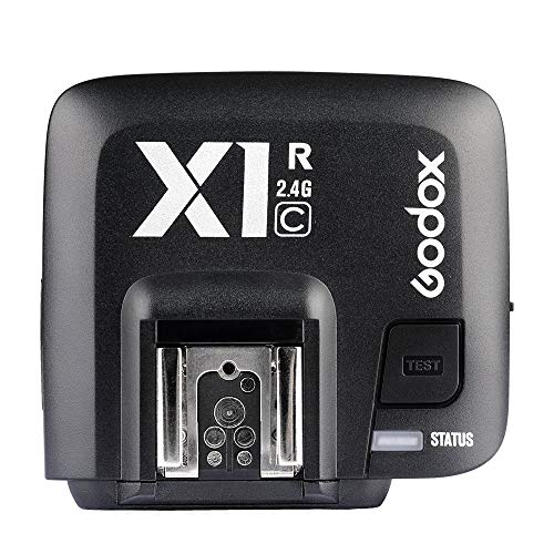 GODOX X1R-C E-TTL 1/8000s Wireless Remote Flash Receiver Shutter Release Compatible with Canon EOS Cameras Godox V1 TT350N AD200 AD200Pro Flash