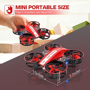 NEHEME NH330 Mini Drones for Kids Beginners Adults, RC Small Helicopter Quadcopter with Headless Mode, Auto Hovering, Throw to Go, 3D Flip and 2 Batteries, Indoor Flying Toys/Gift for Boys Girls