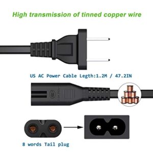 TKDY AC-L100 for Sony Handycam Camcorder Charger, ACL100 Power Adapter Supply Cord for DCR TRV128 TRV103 TRV130 TRV150, CCD-TRV108 TRV308 Replace AC-L10A L10B L15A L15B L100A L100B L100C.