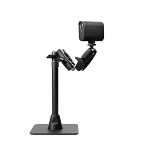 logitech for creators mevo table stand, versatile and stable stand for mevo cameras at a table or desk – black