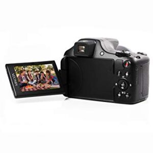 Minolta Pro Shot 20 Mega Pixel HD Digital Camera with 67X Optical Zoom, Full 1080P HD Video & 16GB SD Card, Black