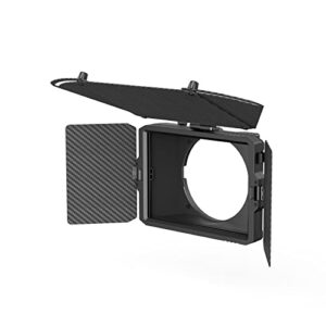 smallrig mini matte box pro for mirrorless dslr cameras, come with 4 x 5.65 filter trays and 67mm/72mm/77mm/82mm-95mm adapter ring – 3680