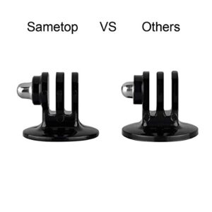 Sametop Tripod Mount Adapter Screw Mount Compatible with GoPro Hero 11, 10, 9, 8, 7, 6, 5, 4, Session, 3+, 3, 2, 1, Hero (2018), Fusion, Max, DJI Osmo, Sjcam, Xiaoyi Action Cameras (5 Packs)