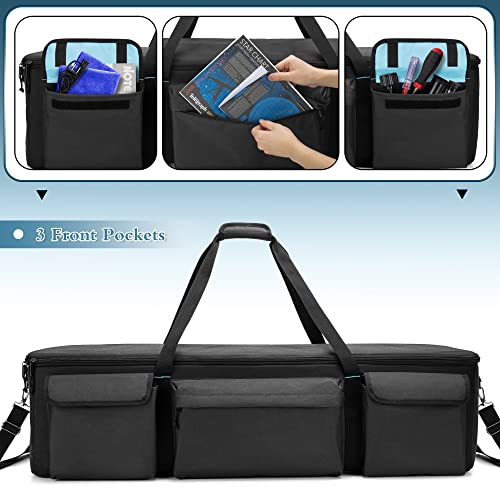 samdew Large Telescope Travel Bag, 40.8" Telescope Soft Case Bonus Accessory Bag & Dividers, Astronomical Telescope Carry Bag with Optical Tube & Tripod Buckles, Compatible with Celestron Telescope