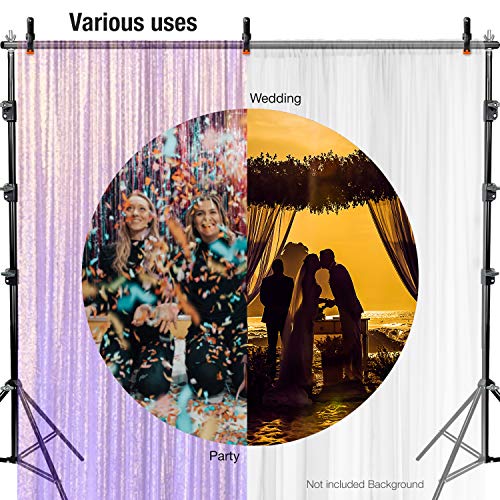 LimoStudio (Heavy Duty) 10 ft. Wide x 9.6 fit. Tall Backdrop Stands, High Stability with Thicker Pole Diameter, Adjustable Width & Length, Background Support System Kit with Accessories, AGG1114