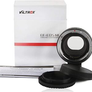 EF-EOS M Lens Adapter Auto-Focus Lens Converter Ring Compatible for Canon EF/EF-S Lens and Canon EOS-M (EF-M Mount) Camera EOS M M2 M3 M5 M6 M10 M50 M100