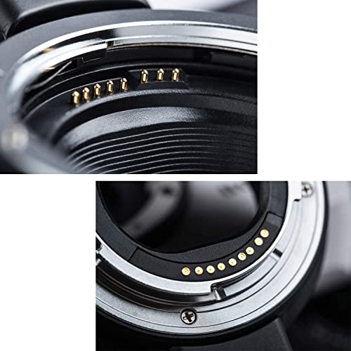 EF-EOS M Lens Adapter Auto-Focus Lens Converter Ring Compatible for Canon EF/EF-S Lens and Canon EOS-M (EF-M Mount) Camera EOS M M2 M3 M5 M6 M10 M50 M100