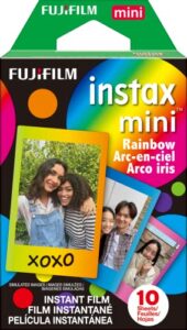 fujifilm instax mini rainbow film – 10 exposures