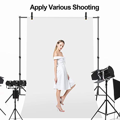 EMART 8.5 x 10 ft Photo Backdrop Stand, Adjustable Photography Muslin Background Support System Stand for Photo Video Studio