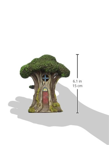 Touch of Nature 55614 Fairy Garden Led Tree House, 6"