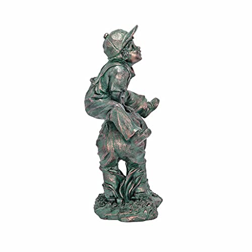 Design Toscano NG30439 Leap Froggin Playing Boys Garden Statue,Full Color