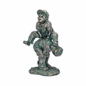 Design Toscano NG30439 Leap Froggin Playing Boys Garden Statue,Full Color