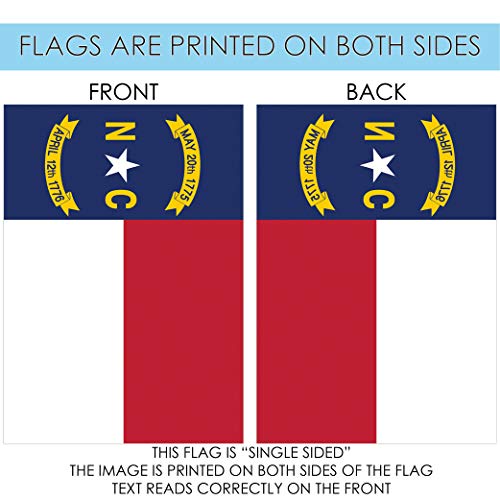 Toland Home Garden North Carolina State Flag 28 x 40-Inch Decorative USA-Produced House Flag