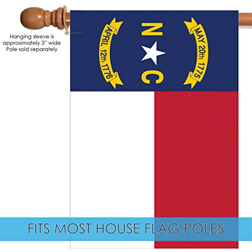 Toland Home Garden North Carolina State Flag 28 x 40-Inch Decorative USA-Produced House Flag