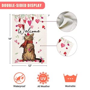 Valentine Day Garden Flag Outdoor Decorations for Seasonal Home Yard Spring…