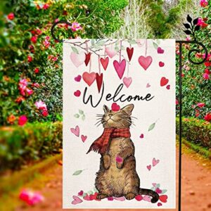 Valentine Day Garden Flag Outdoor Decorations for Seasonal Home Yard Spring…