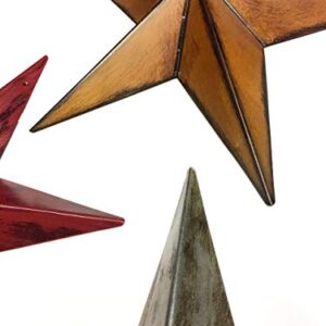 Bellaa 22052 Metal Stars Wall Decor 12 inch Set of 3 Celtic Patio Garden Outdoor