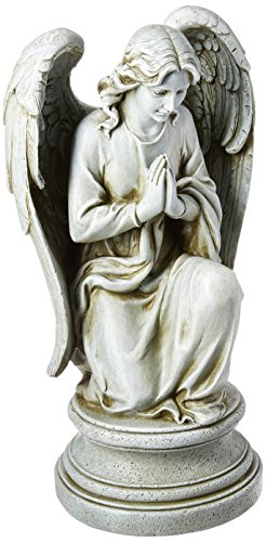 Joseph's Studio by Roman Inc, Praying Angel Garden, Garden Collection, Religious Statue, Holy Family, Memorial, Angel, Patron Saint, Garden Décor (8x9x17)