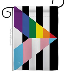 Americana Home & Garden Gay Trans Straight Ally Garden Flag Support Pride Rainbow Love LGBT Bisexual Pansexual Transgender House Decoration Banner Small Yard Gift Double-Sided, Made in USA