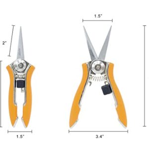 Zenport H350L Micro-Trimmer Shear with Twin Blade, 6.7-Inch Long