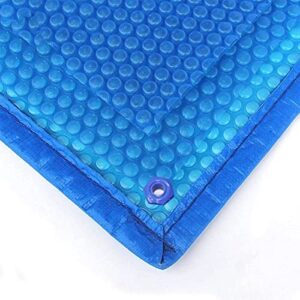 lsmkka solar cover for swimming pool, 10 ft 12 16 feet bubble tarpaulin heavy duty thermal blanket rectangular, outdoor garden frame pool rainproof cloth (size : 320x710cm(10.4ftx23.3ft))
