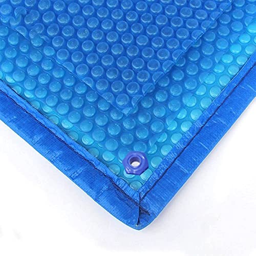 LSMKKA Solar Cover for Swimming Pool, 10 Ft 12 16 Feet Bubble Tarpaulin Heavy Duty Thermal Blanket Rectangular, Outdoor Garden Frame Pool Rainproof Cloth (Size : 320x710cm(10.4ftx23.3ft))