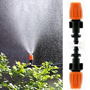 50pcs garden irrigation micro flow dripper head, micro spray adjustable flow irrigation drippers, sprinklers emitter system adjustable micro drip head for watering system