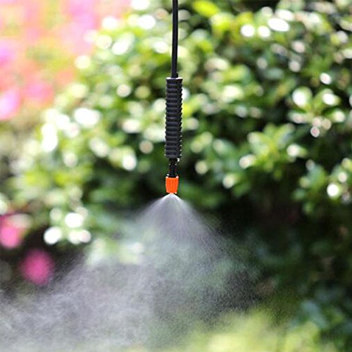 50pcs Garden Irrigation Micro Flow Dripper Head, Micro Spray Adjustable Flow Irrigation Drippers, Sprinklers Emitter System Adjustable Micro Drip Head for Watering System