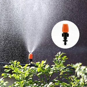 50pcs Garden Irrigation Micro Flow Dripper Head, Micro Spray Adjustable Flow Irrigation Drippers, Sprinklers Emitter System Adjustable Micro Drip Head for Watering System