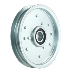 q&p outdoor power idler pulley replace john deere part am121108 compatible with sabre models 1438 1538 1742 and 15.542 scotts models s1642 and s1742