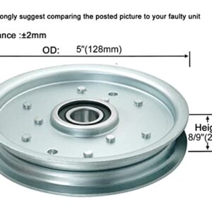 q&p Outdoor Power Idler Pulley Replace John Deere Part AM121108 Compatible with Sabre Models 1438 1538 1742 and 15.542 Scotts Models S1642 and S1742