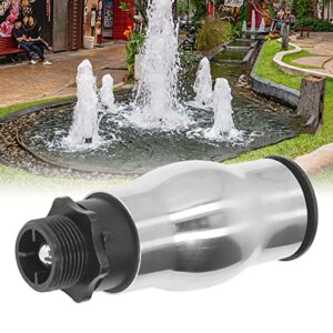YOUTHINK Frothy Nozzle, G1 Male Thread Frothy Foam Jet Fountain Nozzle 304 Stainless Steel Water Spray Head for Garden