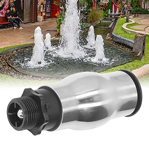 YOUTHINK Frothy Nozzle, G1 Male Thread Frothy Foam Jet Fountain Nozzle 304 Stainless Steel Water Spray Head for Garden