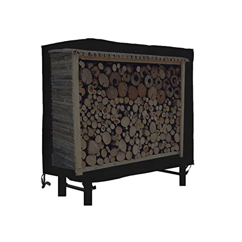 pologmase Firewood Log Rack Cover, 210D Oxford Large Capacity Outdoor Log Holder, Waterproof Garden Firewood Log Rack Protective Cover for Wood Logs, Dust-Proof UV Resistant Firewood Log Protector