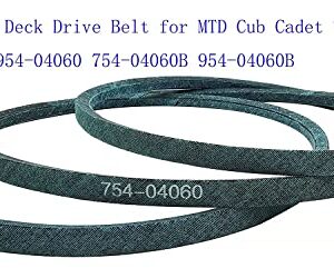 Qissiq Mower 42” Deck Drive Belt for MTD Cub Cadet Troy-Bilt 754-04060 954-04060 754-04060B 954-04060B