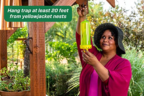 RESCUE! Reusable Yellowjacket Trap - 2 Pack + 2 Ten-Week Refills