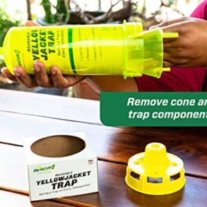 RESCUE! Reusable Yellowjacket Trap - 2 Pack + 2 Ten-Week Refills