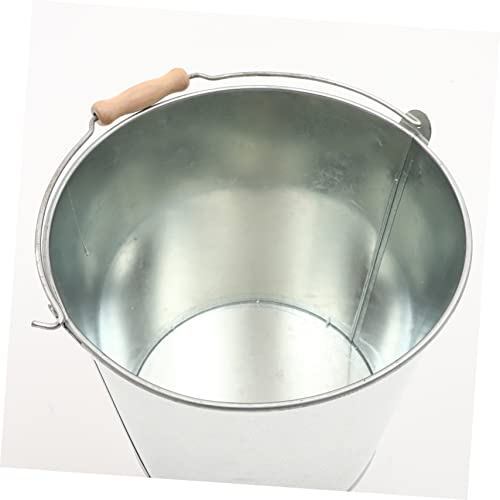 Luxshiny Metal Bucket Cm Accessory Pits Ash Multi-use Buckets Wear-resistant Practical Garden Home Bin Incinerator Money Fireplace Pit Burn Multi-function with for Metal Handheld Ash Bucket