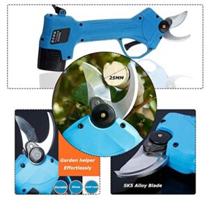 Professional Electric Pruning Shears Electric Pruning Scissors Pruning Shears 500W 16.8V Rechargeable Garden Pruner Secateur Branch Cutter Cutting Tool