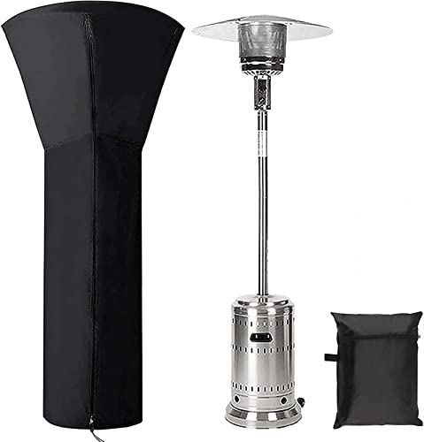 FANSHIDI Patio Heater Covers, Waterproof with Zipper Heater Cover for Outdoor, 24 Months of Use (89''Xx 33inch x 19inch),Black