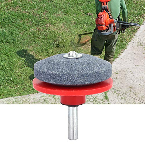 Yuecoom Mower Lawnmower Blade Sharpener, Garden Lawn Mower Blade, Grinder Power Drill Grinding Tool, Drill Attachment Kit Lawnmower Blade Sharpener(red)