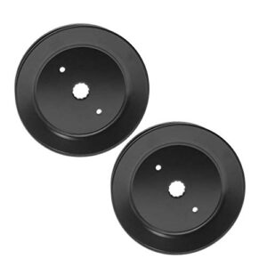 q&p outdoor power 2 pieces 173436 42 48 inch deck spindle pulley replaces ayp 153535 173436 37-0041 532153535 stens 275-284 for 130794 532130794 pulley od 5-3/16”(131mm)