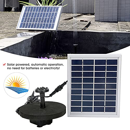 ZPSHYD Solar Fountain PUM, 9V 2.0W Solar Fountain Outdoor Landscape Floating Fountain Pump Kit for Pools Garden Decoration