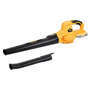 cordless leaf blower, mellif for dewalt 20v max lithium battery powerstack (battery not included) handheld electric jobsite air blower 100cfm 110mph powerful for lawn care | snow blow | yard clean