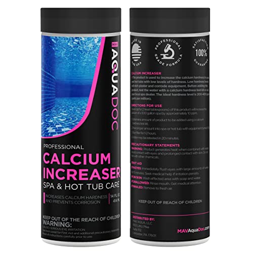 AquaDoc | Spa Calcium Hardness Increaser Hot Tub Owners Rely on, Calcium Increaser Spa Hardness Increaser & Calcium Booster for Hot Tubs, Spa Calcium Increaser & Hot Tub Water Hardener Spa Chemicals