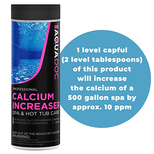 AquaDoc | Spa Calcium Hardness Increaser Hot Tub Owners Rely on, Calcium Increaser Spa Hardness Increaser & Calcium Booster for Hot Tubs, Spa Calcium Increaser & Hot Tub Water Hardener Spa Chemicals