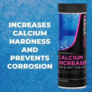 AquaDoc | Spa Calcium Hardness Increaser Hot Tub Owners Rely on, Calcium Increaser Spa Hardness Increaser & Calcium Booster for Hot Tubs, Spa Calcium Increaser & Hot Tub Water Hardener Spa Chemicals